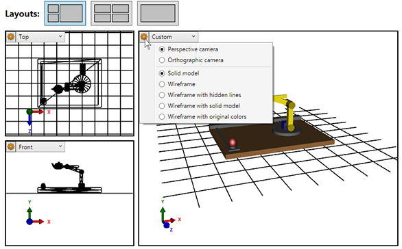 Multi scene layout with Ab3d.PowerToys library