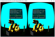 Rendering for Oculus Rift - notice very stable 90 FPS performance shown on Oculus Performance overlay and in window title.