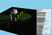 Rendering nice soft shadows with using variance shadow mapping technique.