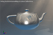 Showing environment reflections.