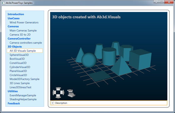 Ab3d.PowerToys Samples - All 3D models