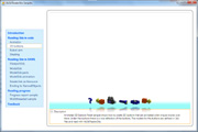 Sample with animated 3D buttons