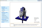 R2D2 3D model loaded with Ab3d.Reader3ds