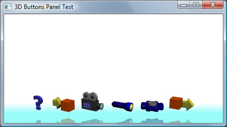 Animated 3D Buttons Panel sample