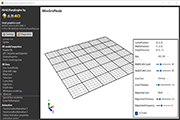 Ab4d.SharpEngine in a WinUI 3.0 application on Windows (WireGrid sample)