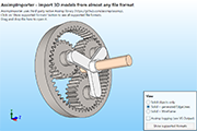 Using third-party assimp importer to import 3D models from many file formats