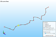 Creating 3D curves with different curve types