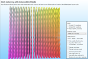 Using mesh instancing to render many instances of one 3D mesh
