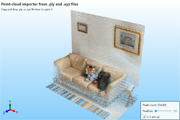 Point-cloud importer that can import data from .ply and .xyz files