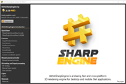 Introduction 3D animation of Ab4d.SharpEngine logo