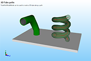 Tubes along a 3D path