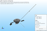 Importing 3D model from glTF files and exporting existing scene to glTF file