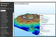 Rendering height map with calculated contour lines