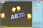 Viewer3ds with opened 3ds file that contains animation.