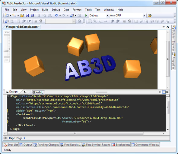 Viewport3ds in Visual Studio Designer